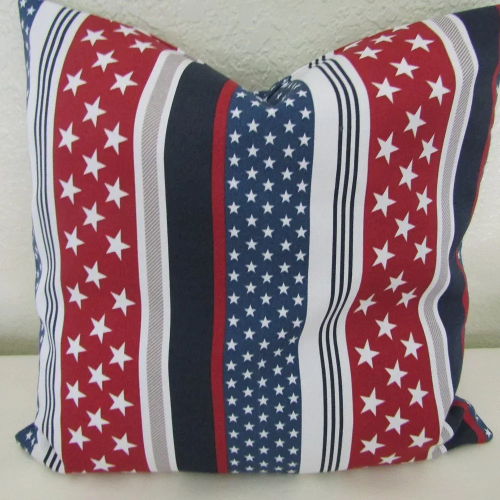 Patio Pillow Case Sofa Throw Cushion Cover 4th Of July Pillow case